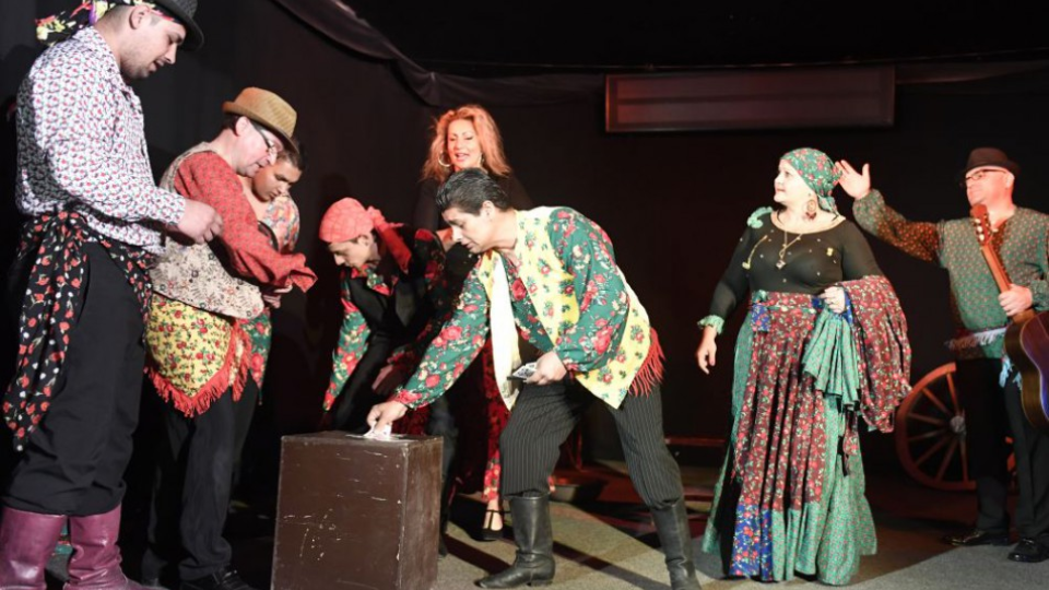 Na snímke skúška hry Stratená láska v rómskom divadle Romathan v Košiciach 18. apríla 2018.