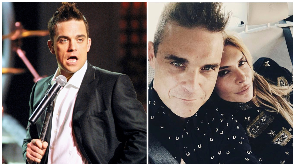 Robbie Williams s manželkou.