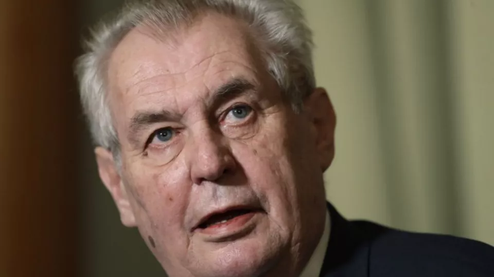 Na archívnej český prezident Miloš Zeman.