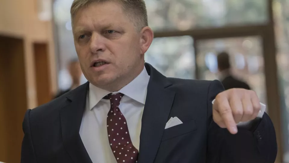 Na snímke premiér SR Robert Fico.