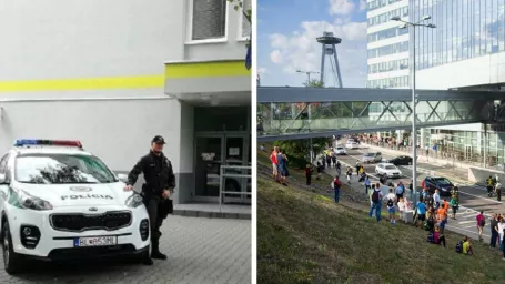 Odvážny policajt a evakuácia Auparku.