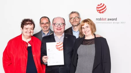 Snímka z odovzdávania cien Red Dot Design Award