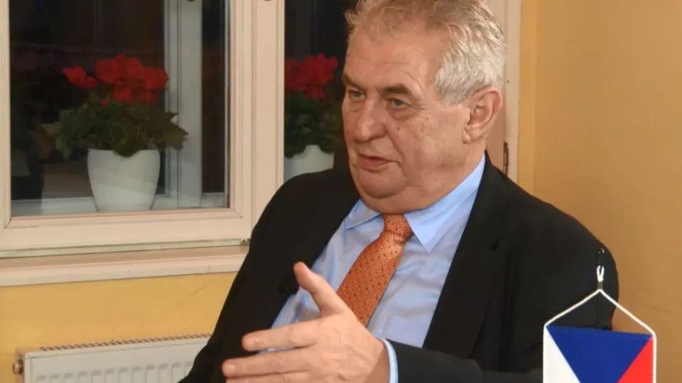 Český prezident Miloš Zeman.