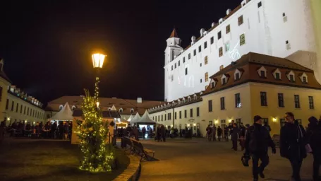 Na archívnej snímke Bratislavský hrad 