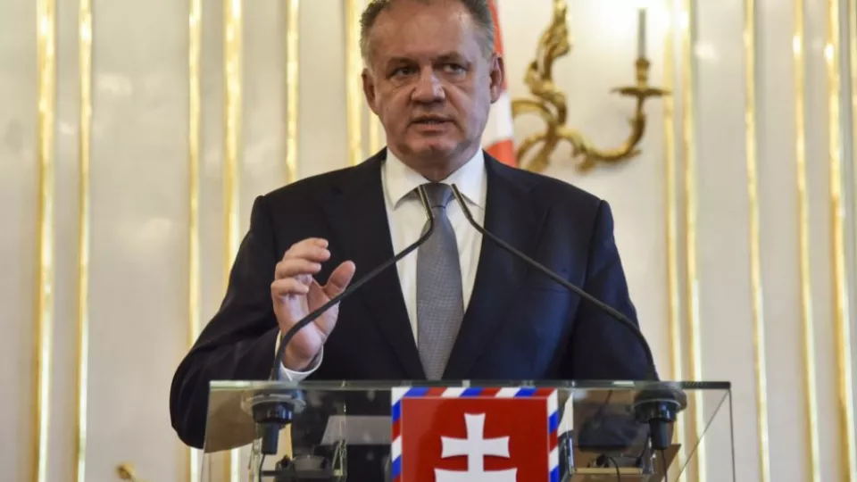 Na snímke Andrej Kiska počas vyhlásenia.