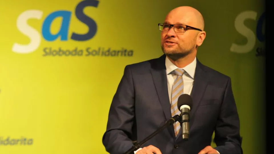 Na archívnej snímke predseda strany Sloboda a solidarita (SaS) Richard Sulík.