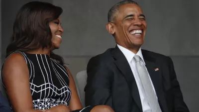 Michelle Obamová a jej manžel Barack Obama.