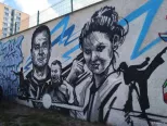 Grafity stena s podobizňami športovcov, ktorí vyrastali na Furči, pribudla na Lidickom námestí v mestskej časti (MČ) Košice - Dargovských hrdinov.