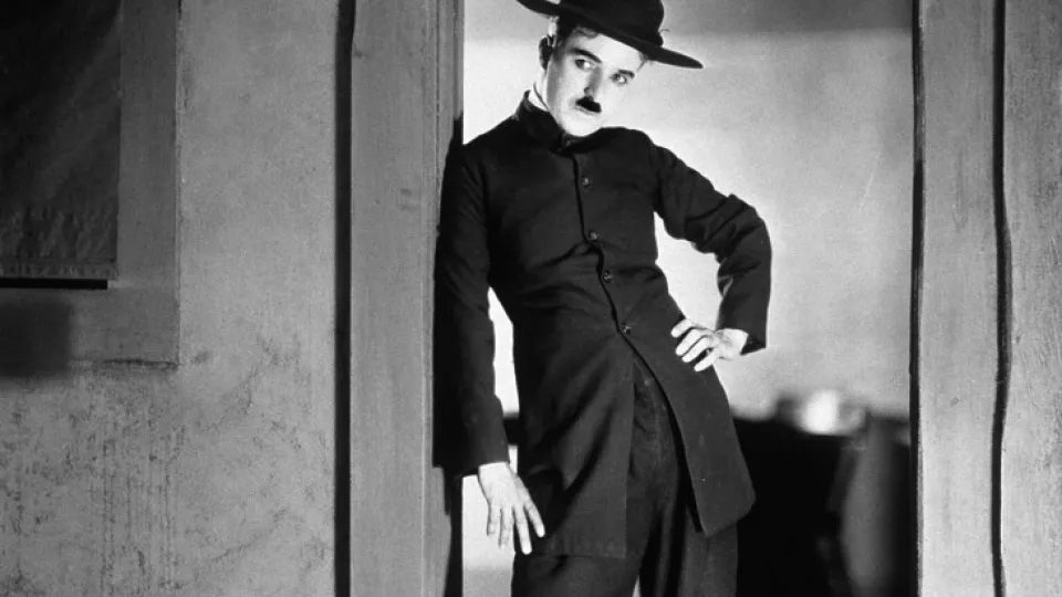 Charlie Chaplin, archívne foto.