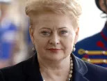 Na snímke prezidentka Litvy Dalia Grybauskaite