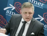 Na archívnej snímke predseda strany Smer – SD Robert Fico.