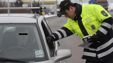 Policajná kontrola, ilustračný obrázok