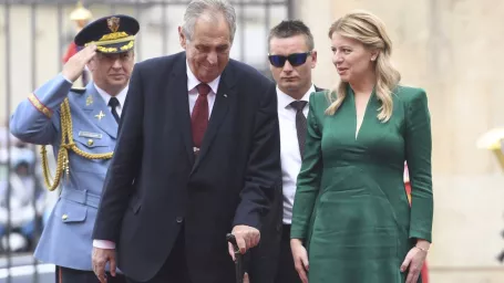 Miloš Zeman a Zuzana Čaputová