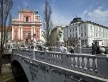 Centrum slovinskej metropoly Ľubľana 