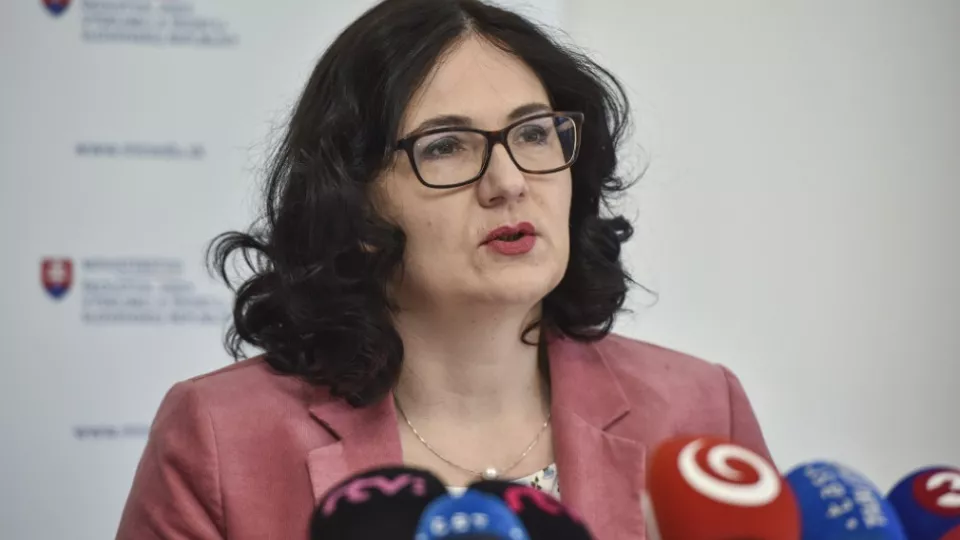 Na snímke ministerka školstva, vedy, výskumu a športu SR Martina Lubyová.