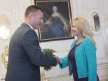 Na snímke prezidentka SR Zuzana Čaputová  a minister spravodlivosti SR Gábor Gál