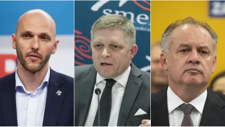 Michal Truban, Robert Fico a Andrej Kiska