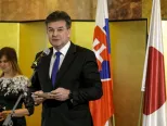 Na snímke minister zahraničných vecí a európskych záležitostí SR Miroslav Lajčák počas slávnostného otvorenia jubilejného roka 2020 - 100. výročia vzťahov medzi Japonskom a Slovenskou republikou