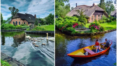 Malebná dedinka Giethoorn