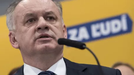 Na snímke predseda strany Za ľudí Andrej Kiska