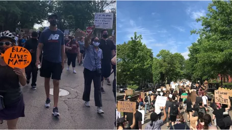 Zdeno Chára sa pridal k protestujúcim.