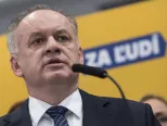 Na snímke predseda strany Za ľudí Andrej Kiska