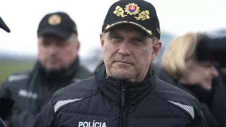 Na snímke prezident Policajného zboru SR Milan Lučanský.