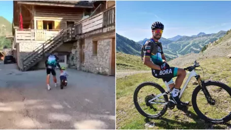 Peter Sagan stále vie, čo je najdôležitejšie a voľné chvíle trávi so svojim synom.