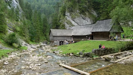 Na archívnej snímke Mlyny Oblazy v Kvačianskej doline. 