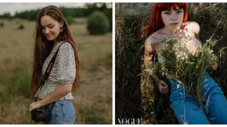 Fotografie mladej Slovenky sa dostali až do Vogue. Na snímke vľavo fotografka Viktória Suchánová.