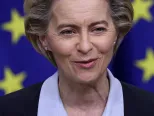 Na snímke predsedníčka Európskej komisie (EK) Ursula von der Leyenová počas vyhlásenia 16. novembra 2020 v Bruseli.