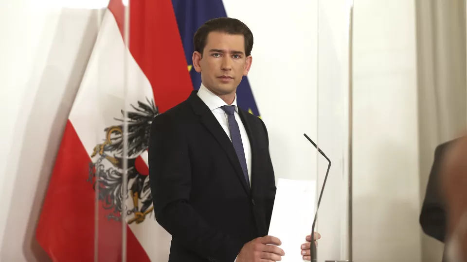  Rakúsky kancelár Sebastian Kurz.