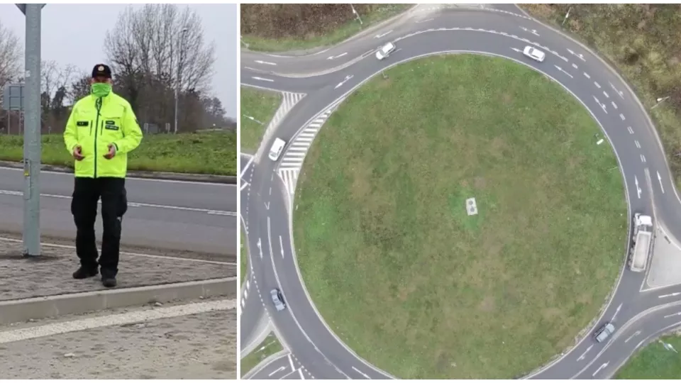 Polícia Slovenskej republiky stručne a jasne vysvetľuje, ako jazdiť vo viacprúdovom kruhovom objazde.