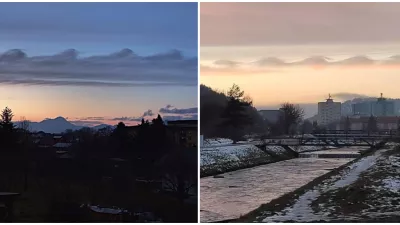 Kelvin-Helmholtzove oblaky zachytené na Liptove a v meste Svit. 