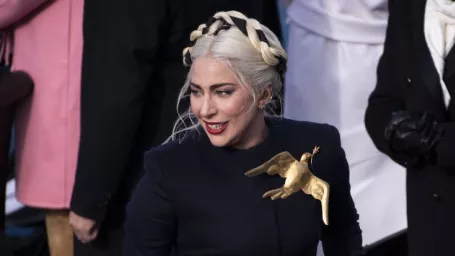 Speváčka Lady Gaga počas inaugurácie Joea Bidena a Kamaly Harrisovej.