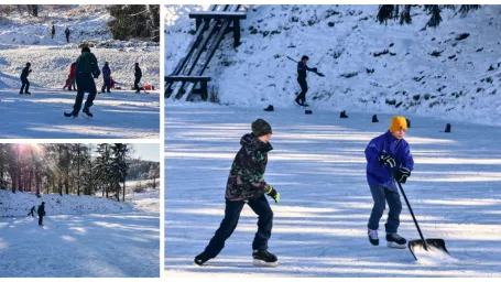 Tajchy v Štiavnických vrchoch sú počas leta veľkým lákadlom turistov, no využitie pre ne miestni obyvatelia našli aj v zimnom období.