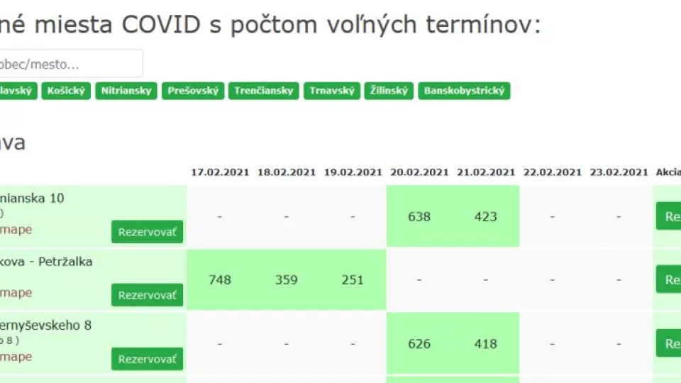 MOM kdekoľvek na Slovensku si môžete pozrieť v interaktívnej mape