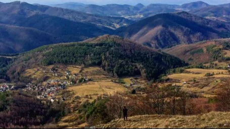 Výhľad z Temešskej skaly