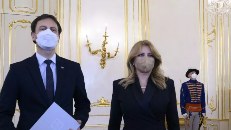 Eduard Heger a Zuzana Čaputová