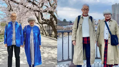 Japonský pár našiel počas dôchodku spoločnú vášeň. Obliekajú sa do outfitov, vďaka ktorým ladia.