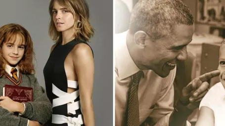 Emma Watson alias Hermiona z Harryho Pottera a Barack Obama