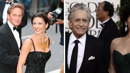 Catherine Zeta-Jones a Michael Douglas.