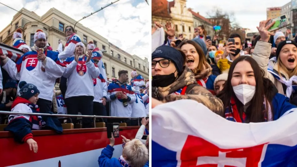 Bronzoví medailisti sa z viedenského letiska presunuli do Bratislavy