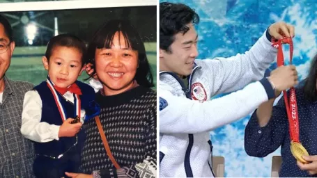 Krasokorčuliar Nathan Chen s mamou Hetty.