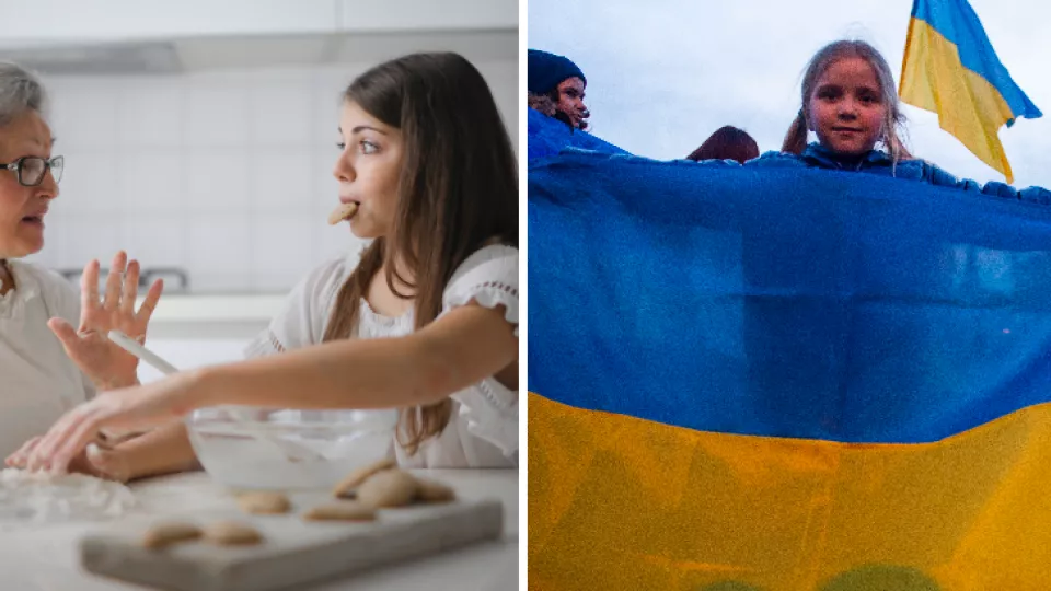 Ilustračná fotografia / Záber z bratislavského protestu proti vojne na Ukrajine.