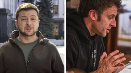  Volodymyr Zelenskyj / Emmanuel Macron