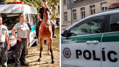 Fotografia riaditeľa OO PZ v Močenku a jeho zástupcu z miestnych osláv Dňa detí.