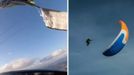 Paraglidista mal poriadne šťastie