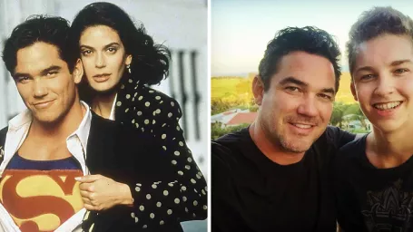 Dean Cain a Teri Hatcher v seriáli Superman / Dean Cain so synom Christopherom