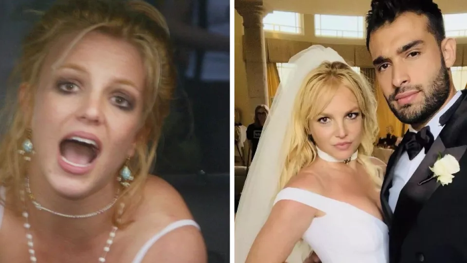 Britney Spears v roku 2004 a v súčasnosti.